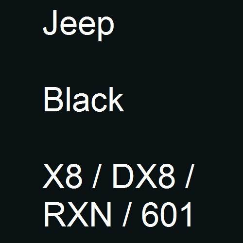 Jeep, Black, X8 / DX8 / RXN / 601.